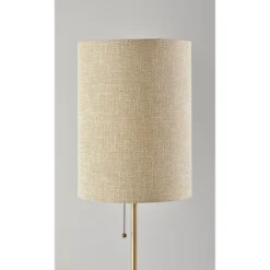 Adesso Tucker Table Lamp Brass: Marble Base, Antique Finish, Beige Polyester Drum Shade, ETL Listed 3 Adesso Tucker Table Lamp Brass: Marble Base, Antique Finish, Beige Polyester Drum Shade, ETL Listed -Adesso GUEST 5ffa3867 0605 4b78 b752 efc759016466