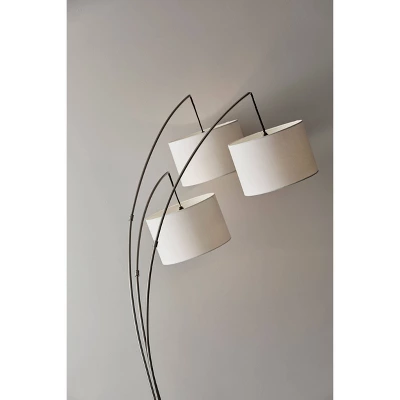 Trinity Arc Lamp Brushed Steel - Adesso 5 Trinity Arc Lamp Brushed Steel - Adesso - Image 5