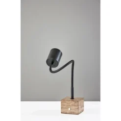 Adesso Rutherford Desk Lamp (Includes LED Light Bulb) Black: Travertine Base, Gooseneck, Touch Sensor 8 Adesso Rutherford Desk Lamp (Includes LED Light Bulb) Black: Travertine Base, Gooseneck, Touch Sensor -Adesso GUEST 615c1b61 eebf 46e9 92a2 2599afa70b4f