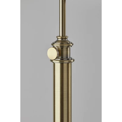 Barton Floor Lamp Antique Brass - Adesso 5 Barton Floor Lamp Antique Brass - Adesso - Image 5