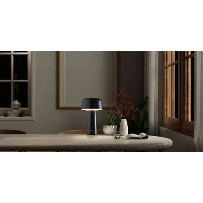 Adesso Lenny Cordless Table Lamp (Includes LED Light Bulb) Black: ETL Listed, Touch Sensor, 3-Way Dimming 3 Adesso Lenny Cordless Table Lamp (Includes LED Light Bulb) Black: ETL Listed, Touch Sensor, 3-Way Dimming - Image 3