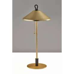 Adesso 35 Adesso Kaden Table Lamp: Dual-Metal, Pull-Chain Switch, ETL Listed, No Assembly Required, Includes LED Bulb