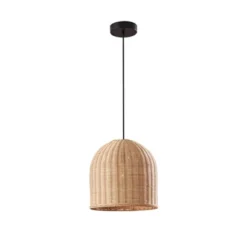 Bahama Pendant With Light Rattan Dark Bronze - Adesso