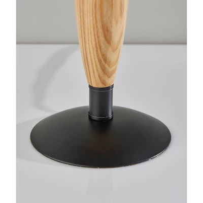 Cayman Natural Wood Table Lamp Black - Adesso 2 Cayman Natural Wood Table Lamp Black - Adesso - Image 2