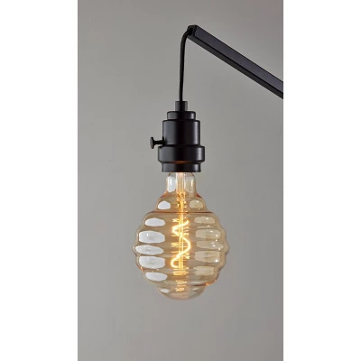 Wren Floor Lamp Black (Includes Light Bulb) - Adesso 3 Wren Floor Lamp Black (Includes Light Bulb) - Adesso - Image 3