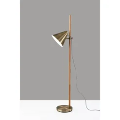 Bryn Floor Lamp Natural Rubberwood Antique Brass - Adesso 12 Bryn Floor Lamp Natural Rubberwood Antique Brass - Adesso -Adesso GUEST 7577263c cf12 444f 88d7 08d83fd899b4