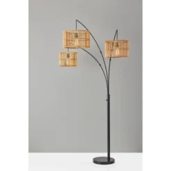 82" Cabana Collection 3-Arm Arc Lamp Black - Adesso 15 82" Cabana Collection 3-Arm Arc Lamp Black - Adesso -Adesso GUEST 75d4c857 b4a3 42ea b0c0 c17b5d5c82a3