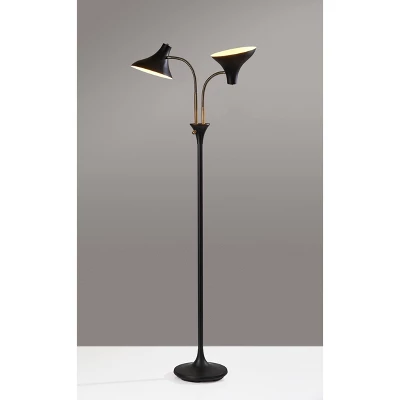 Ascot Floor Lamp Black - Adesso 1 Ascot Floor Lamp Black - Adesso