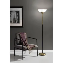 71" Bergen Collection Torchiere Black - Adesso 13 71" Bergen Collection Torchiere Black - Adesso -Adesso GUEST 7f37f265 0077 48e5 bea1 39c46d9541ca