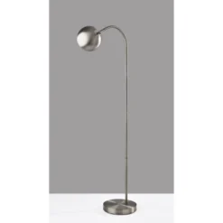 Emerson Floor Lamp Silver - Adesso -Adesso GUEST 848d177a b276 4571 9720 9545cf1e91c4