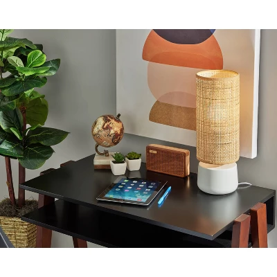 Sheffield Table Lantern White - Adesso 2 Sheffield Table Lantern White - Adesso - Image 2