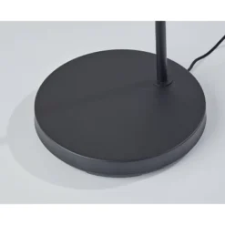 Roman Floor Lamp Black (Includes LED Light Bulb) - Adesso -Adesso GUEST 8e20439a 9292 40e2 9eab 28d53761f2af