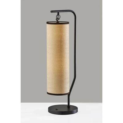 Adesso Lyons Table Lamp Black: ETL Listed, Metal Base, Paper Shade, 1-Way Switch, No Assembly Required 3 Adesso Lyons Table Lamp Black: ETL Listed, Metal Base, Paper Shade, 1-Way Switch, No Assembly Required - Image 3