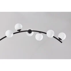 Adesso Ronan Arc Lamp (Includes LED Light Bulb) With Smart Switch Black: ETL Listed, Dimmable Glass Shade, Steel Body 6 Adesso Ronan Arc Lamp (Includes LED Light Bulb) With Smart Switch Black: ETL Listed, Dimmable Glass Shade, Steel Body -Adesso GUEST 91eeb809 2844 4cb1 80dd edf9a10f4dbe