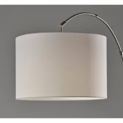 Adesso Rigley Arc Lamp Steel: Modern Polyester Shade, ETL Listed, Metal Body, 71" Height 12 Adesso Rigley Arc Lamp Steel: Modern Polyester Shade, ETL Listed, Metal Body, 71" Height -Adesso GUEST 9254b412 2f83 4b89 aeb6 affb189b007d