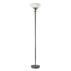 Metropolis Floor Lamp Black - Adesso -Adesso GUEST 948c5904 4a3b 47c9 b91b fe948a2a2b98