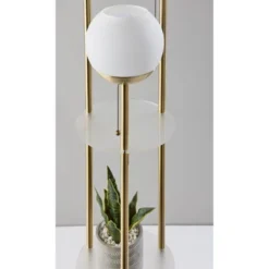 Bianca Shelf Floor Lamp Antique Brass - Adesso 9 Bianca Shelf Floor Lamp Antique Brass - Adesso -Adesso GUEST 95f24c96 16c0 4446 bf25 e8923be756d4