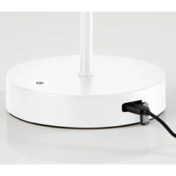 Adesso Stevie Cordless Table Lamp (Includes LED Light Bulb) White: ETL Listed, 3-Way Touch Sensor, Metal Body