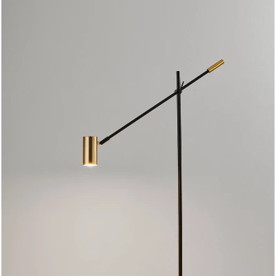 58" X 63" Collette Floor Lamp (Includes LED Light Bulb) Black - Adesso 4 58" X 63" Collette Floor Lamp (Includes LED Light Bulb) Black - Adesso - Image 4