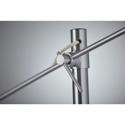 78" Manhattan Two Arm Arc Lamp Steel - Adesso 6 78" Manhattan Two Arm Arc Lamp Steel - Adesso - Image 6