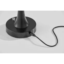 Adesso 29 Adesso Jimmy Cordless Table Lamp: 15" Metal Dome, 3-Level Touch Dimmer, Indoor/Outdoor Use, UL Listed