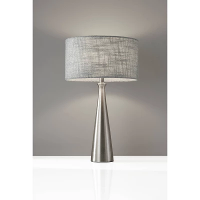 Linda Table Lamp Brushed Steel - Adesso 3 Linda Table Lamp Brushed Steel - Adesso - Image 3