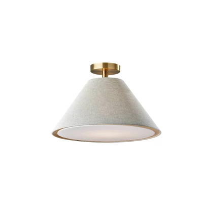Hadley Flush Mount Antique Brass - Adesso 1 Hadley Flush Mount Antique Brass - Adesso