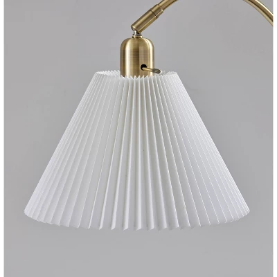 Adesso Delaney Table Lamp Antique Brass: ETL Listed, Metal Body, Polyester Drum Shade, No Assembly Required 1 Adesso Delaney Table Lamp Antique Brass: ETL Listed, Metal Body, Polyester Drum Shade, No Assembly Required