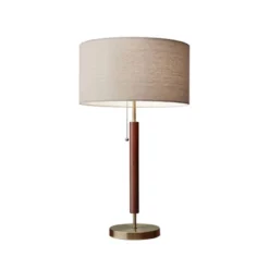 26.25" Hamilton Table Lamp Walnut - Adesso 5 26.25" Hamilton Table Lamp Walnut - Adesso -Adesso GUEST a1c995c1 1c86 4188 8100 7b7650b56d4d