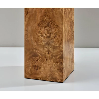 Adesso Frederick Tall Table Lamp: ETL Listed, 28.5" Height, White Boucle Drum Shade, Wood Base With Veneer, 100W 1 Adesso Frederick Tall Table Lamp: ETL Listed, 28.5" Height, White Boucle Drum Shade, Wood Base With Veneer, 100W