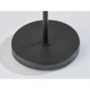 Adesso Milo Floor Lamp Black: Modern Arched Design With Linen Shade, UL Listed, Rotary Dimmer Switch