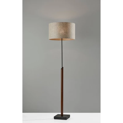 Ethan Floor Lamp Black/Walnut - Adesso 2 Ethan Floor Lamp Black/Walnut - Adesso - Image 2