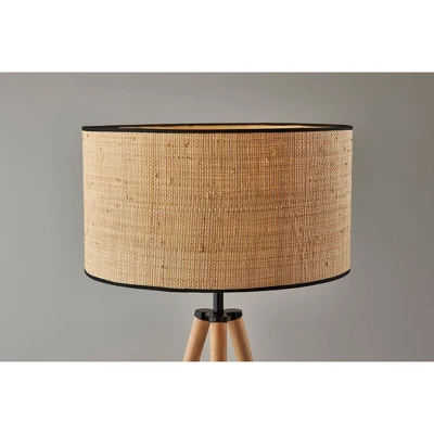 Jackson Floor Lamp Natural Wood - Adesso 3 Jackson Floor Lamp Natural Wood - Adesso - Image 3