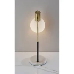 Corbin Desk Lamp Antique Brass Black - Adesso -Adesso GUEST afc082e4 34b6 410a 82b9 34fb97168057