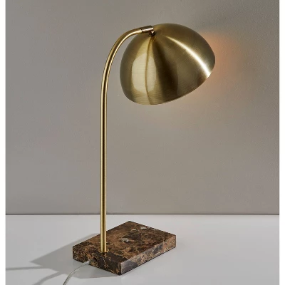 Paxton Desk Lamp Antique Brass - Adesso 2 Paxton Desk Lamp Antique Brass - Adesso - Image 2