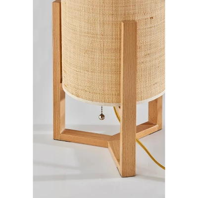 Quinn Table Lantern Natural Wood - Adesso 2 Quinn Table Lantern Natural Wood - Adesso - Image 2