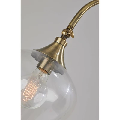 Bradford Floor Lamp (Includes Light Bulb) Antique Brass - Adesso 2 Bradford Floor Lamp (Includes Light Bulb) Antique Brass - Adesso - Image 2