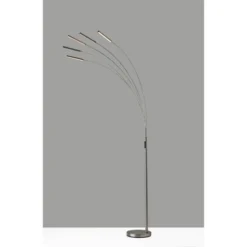 Zodiac Arc Lamp (Includes LED Light Bulb) Silver - Adesso 7 Zodiac Arc Lamp (Includes LED Light Bulb) Silver - Adesso -Adesso GUEST b653dfa1 2850 4e48 bb68 65198b9fa95c