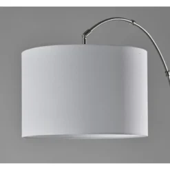 Adesso Rigley Arc Lamp Steel: Modern Polyester Shade, ETL Listed, Metal Body, 71" Height 13 Adesso Rigley Arc Lamp Steel: Modern Polyester Shade, ETL Listed, Metal Body, 71" Height -Adesso GUEST bb0a685b 73d3 4dec ba6d c849333aaf3b