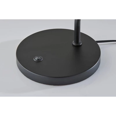 Adesso Lyons Table Lamp Black: ETL Listed, Metal Base, Paper Shade, 1-Way Switch, No Assembly Required 2 Adesso Lyons Table Lamp Black: ETL Listed, Metal Base, Paper Shade, 1-Way Switch, No Assembly Required - Image 2