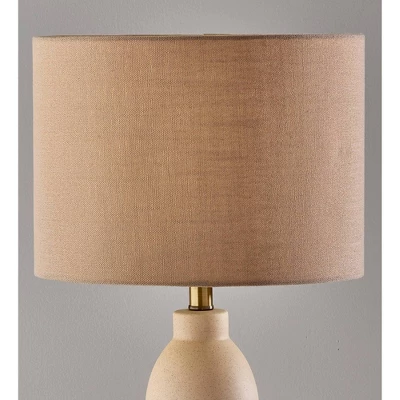Naomi Table Lamp Beige Speckled Ceramic - Adesso 1 Naomi Table Lamp Beige Speckled Ceramic - Adesso