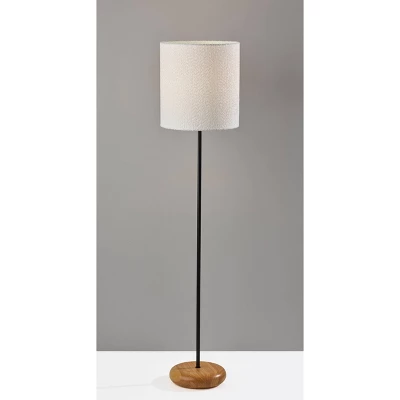 Adesso Brielle Floor Lamp Black: Modern Design, ETL Listed, Polyester Shade, Metal Body, 62" Height 2 Adesso Brielle Floor Lamp Black: Modern Design, ETL Listed, Polyester Shade, Metal Body, 62" Height - Image 2