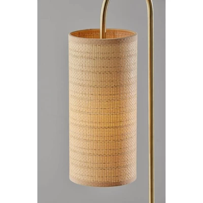 Adesso Mendoza Table Lamp Brass: ETL Listed, Metal Body, Paper Shade, 1-Way Switch, No Assembly Required 2 Adesso Mendoza Table Lamp Brass: ETL Listed, Metal Body, Paper Shade, 1-Way Switch, No Assembly Required - Image 2