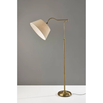 Rodeo Floor Lamp Antique Brass - Adesso 1 Rodeo Floor Lamp Antique Brass - Adesso