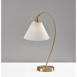 Adesso Delaney Table Lamp Antique Brass: ETL Listed, Metal Body, Polyester Drum Shade, No Assembly Required 5 Adesso Delaney Table Lamp Antique Brass: ETL Listed, Metal Body, Polyester Drum Shade, No Assembly Required -Adesso GUEST c4de951b 33c5 40d8 bfa1 30b57680d08e