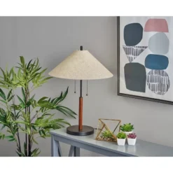 Palmer Natural Table Lamp Black - Adesso