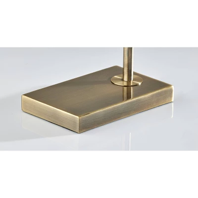 Reynolds Table Lamp Antique Brass - Adesso 4 Reynolds Table Lamp Antique Brass - Adesso - Image 4