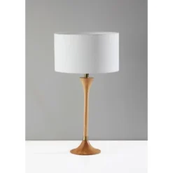Rebecca Table Lamp Natural Rubberwood With Antique Brass Accent - Adesso 9 Rebecca Table Lamp Natural Rubberwood With Antique Brass Accent - Adesso -Adesso GUEST d040f429 b9fc 4642 b684 007c04a4fd00