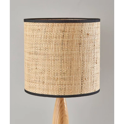 Cayman Natural Wood Table Lamp Black - Adesso 4 Cayman Natural Wood Table Lamp Black - Adesso - Image 4
