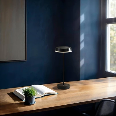 Adesso Tommy Cordless Table Lamp (Includes LED Light Bulb) Black: Modern Desk Lamp, Touch Sensor, 3-Way Dimming, UL Listed, Metal Shade 6 Adesso Tommy Cordless Table Lamp (Includes LED Light Bulb) Black: Modern Desk Lamp, Touch Sensor, 3-Way Dimming, UL Listed, Metal Shade - Image 6